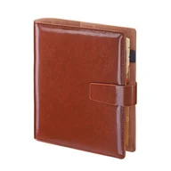 Notesy i bloczki - Organizer brązowy premium Cambridge z wymiennym wkładem 17,5x23,5cm z kalendarzem 2024 - miniaturka - grafika 1