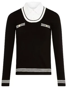 Morgan damski sweter z COL koszula 232-MARS czarny TXS, czarny, XS - Swetry damskie - miniaturka - grafika 1