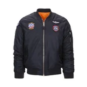 Odzież taktyczna i umundurowanie - Kurtka Dziecięca Bombera Mil-Tec FLIGHT BLACK MA1 122-128 (7-8 Lat) - miniaturka - grafika 1