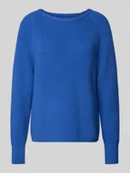 Swetry damskie - Sweter z dzianiny o kroju comfort fit z czystej bawełny - miniaturka - grafika 1