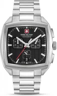 Zegarki męskie - Zegarek męski SWISS MILITARY SMWGI0004301 stalowy klasyczny do pływania - miniaturka - grafika 1