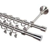 Karnisze - Karnisz Vigo 240 cm podwójny chrom 16 mm Inspire - miniaturka - grafika 1