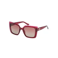 Okulary przeciwsłoneczne - Guess GU7908 Damskie okulary przeciwsłoneczne, Shiny Bordeaux (czerwone), jeden rozmiar - miniaturka - grafika 1