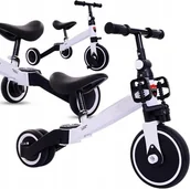 Rowerki biegowe - Rowerek Biegowy Wielofunkcyjny 4w1 Dwukołowy Trójkołowy jeździk z pedałami KOLORY DO WYBORU - miniaturka - grafika 1