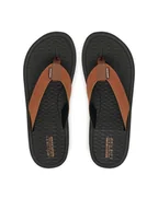 Klapki i japonki męskie - Skechers Japonki Tantric-Copano 205097/BRN Brązowy - miniaturka - grafika 1