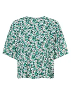 Bluzki damskie - Marc O'Polo Denim - Bluzka damska, zielony|wielokolorowy - miniaturka - grafika 1