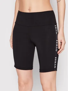 Guess Kolarki V2YD12 KABR0 Czarny Slim Fit - Spodenki damskie - miniaturka - grafika 1