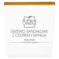 Świece - Świeca sojowa zapachowa DRZEWO SANDAŁOWE Z CEDREM I WANILIĄ 220g - miniaturka - grafika 1