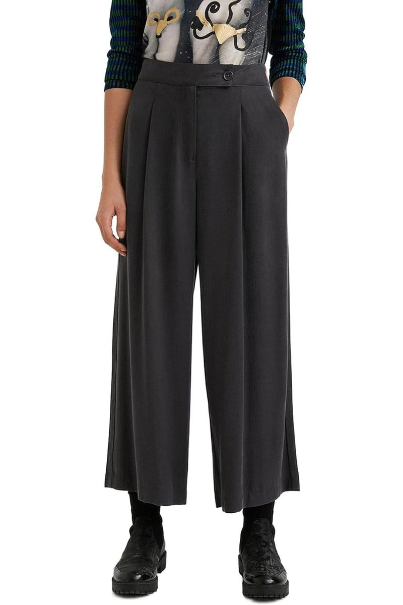 Spodnie damskie Desigual Madison palazzo szare-S