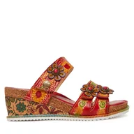 Klapki i japonki damskie - Klapki Laura Vita Bonito 19 Czerwony - miniaturka - grafika 1