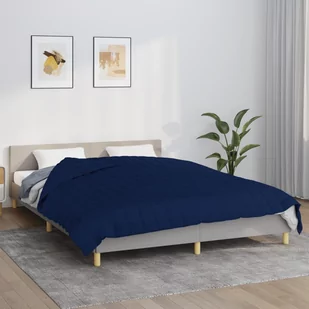 Vidaxl Koc Obciążeniowy, Niebieski, 200X225 Cm, 9 Kg, Tkanina - Koce - miniaturka - grafika 1