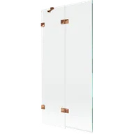 Parawany nawannowe - Mexen Lunar parawan nawannowy 2-skrzydłowy lewy 90 x 150 cm, transparent, różowe złoto - 897-090-100-60-00-L - miniaturka - grafika 1