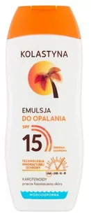 Kolastyna SARANTIS Emulsja do opalania SPF15+ 200ml - Balsamy i kremy do opalania - miniaturka - grafika 1
