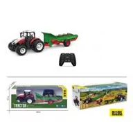 Zabawki zdalnie sterowane - Traktor z przyczepą zdalnie sterowany + efekty świetlne 384652 Hh Poland - miniaturka - grafika 1