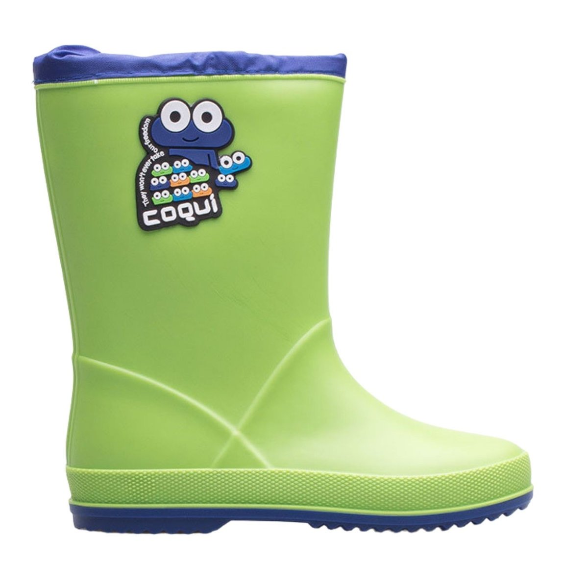 Kalosze dziecięce COQUI RAINY COLLAR gumowce zielone-27