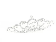 Ozdoby do włosów - OPASKA do włosów DIADEM ślubna CYRKONIE korona - miniaturka - grafika 1