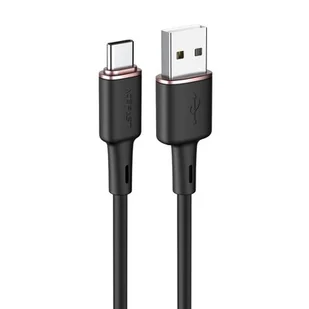 Acefast kabel USB - USB Typ C 1,2m, 3A czarny (C2-04 black) C2-04-A-C black - Kable USB - miniaturka - grafika 1