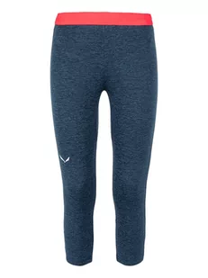 Salewa Legginsy funkcyjne "Boa" w kolorze niebieskim - Spodnie sportowe damskie - miniaturka - grafika 1