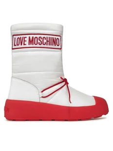 LOVE MOSCHINO Śniegowce JA15855H0HIN010B Biały - Śniegowce damskie - miniaturka - grafika 1