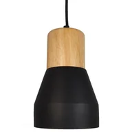 Lampy sufitowe - Concrete lampa wisząca 1xE27 czarny beton ST-5220 black - miniaturka - grafika 1