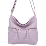 Torebki damskie - Uniwersalna Torebka Damska Listonoszka firmy Herisson 1052L2096 Jasno Fioletowa - miniaturka - grafika 1