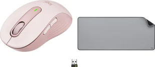 Logitech M650 Różowy 910-006254 + Studio Series - MID GREY 956-000052 - Myszki - miniaturka - grafika 1