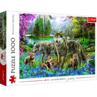 Puzzle - Trefl Puzzle 1000 Wilcza rodzina - miniaturka - grafika 1