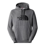 Bluzy sportowe męskie - Bluza The North Face Light Drew Peak 00A0TEGVD1 - szara - miniaturka - grafika 1