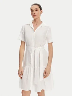 Gant Sukienka koszulowa 4503434 Biały Regular Fit - Sukienki - miniaturka - grafika 1
