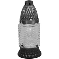 Lampiony i znicze - Znicz szklany z efektem kryształu mix kolorów 17 cm ADMIT - miniaturka - grafika 1