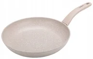Patelnie - Patelnia do smażenia nieprzywierająca 26cm beżowa - miniaturka - grafika 1