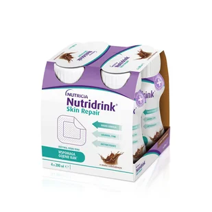 Nutricia POLSKA SP. Z O.O. Nutridrink Skin Repair o smaku czekoladowym 4 x 200 ml 3781161 - Witaminy i minerały - miniaturka - grafika 1