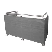 Ogrodzenia - Osłona ogrodzeniowa, 75x600 cm, szara - miniaturka - grafika 1