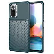 Etui i futerały do telefonów - Thunder Case elastyczne pancerne etui pokrowiec Xiaomi Redmi Note 10 Pro zielony - miniaturka - grafika 1