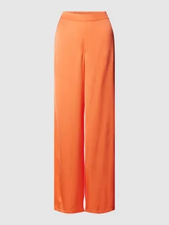 Spodnie damskie - Spodnie materiałowe z bocznymi, wpuszczanymi kieszeniami model ‘FFRANZISKA’ - grafika 1