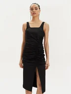 Sukienki - KARL LAGERFELD Sukienka letnia 241W1303 Czarny Slim Fit - miniaturka - grafika 1