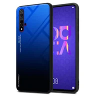 Etui i futerały do telefonów - Etui Cadorabo do Honor 20 / 20S / Huawei NOVA 5T z czarną osłoną na telefon komórkowy Etui z TPU Etui ze szkła hartowanego - miniaturka - grafika 1