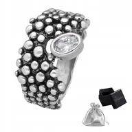 Pierścionki - Pierścionek Srebrny pr. 925 Elegancki Pierścień z Cyrkonią dla Niej r. 15 - miniaturka - grafika 1