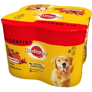 Pedigree Karma dla psa wołowina kurczak puszka 4X400g 400 g - Mokra karma dla psów - miniaturka - grafika 1