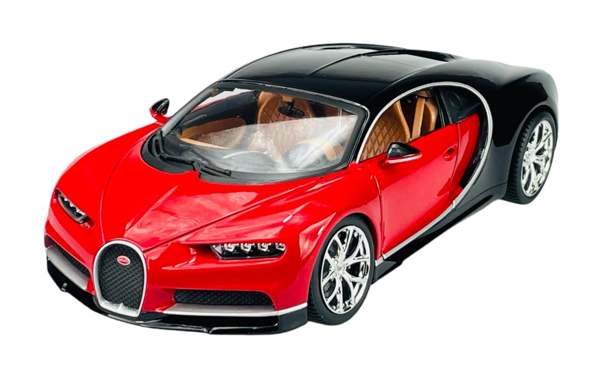 BBURAGO BUGATTI CHIRON CZERWONY 1:18 11040