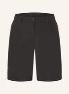 Spodenki damskie - Salewa Szorty Z Materiału Softshell Puez Talvena schwarz - miniaturka - grafika 1