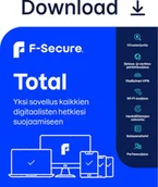 Programy antywirusowe - F-Secure F-SECURE ESD Total 2 Year 7 Device FCFTBR2N007E2 - miniaturka - grafika 1