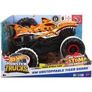Zabawki zdalnie sterowane - Hot Wheels Monster Trucks R/C Niepowstrzymany Tiger Shark 1:15 Terenowy pojazd zdalnie sterowany - miniaturka - grafika 1