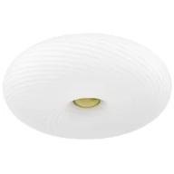 Lampy sufitowe - NOWOCZESNA LAMPA SUFITOWA PLAFON BIAŁO-ZŁOTY MONARTE D38 - miniaturka - grafika 1