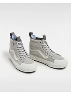 Trampki damskie - Vans Skórzane sneakersy w kolorze szarym - miniaturka - grafika 1