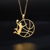 Wisiorki - Naszyjnik wisiorek dunk jordan nba koszykówka prezent streetwear - miniaturka - grafika 1