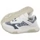 Sneakersy damskie - Sneakersy Low Cut Lace-Up Sneaker White/Denim T3A9-32742-1470 X448 (TH743-a) Tommy Hilfiger - grafika 1