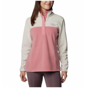 Sweter damski Columbia Benton Springs™ 1/2 Snap Pull Over Ii Rozmiar: L / Kolor: różowy/biały - Swetry damskie - miniaturka - grafika 1