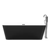Wanny - Beliani Wanna wolnostojąca Hassel czarna 210499 - miniaturka - grafika 1