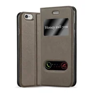 Etui i futerały do telefonów - Etui ochronne Cadorabo do Apple iPhone 6 / 6S w kolorze brązowym Etui na telefon komórkowy Book Case Cover Etui - miniaturka - grafika 1